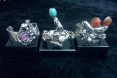 pulseiras em prata e pedras semi preciosas